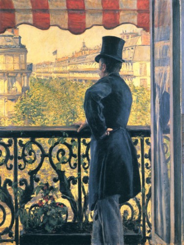 Man on a balcony, 1880
