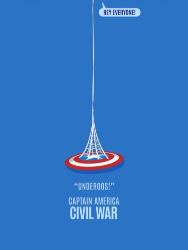 Постер Минимализм: Captain America