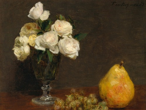 Still Life with Roses and Fruit