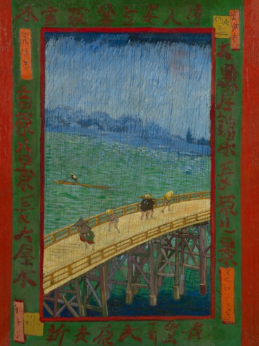 Япония, Мост под дождем, 1887