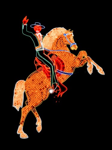 Hacienda Horse and Rider, историческая неоновая вывеска