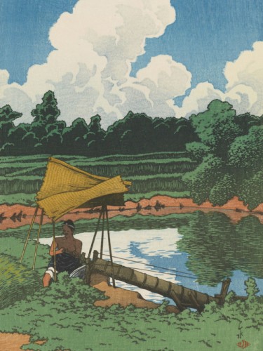 A Water Conduit, a View of Sado