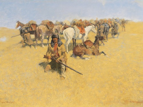 An Old-Time Plains Fight