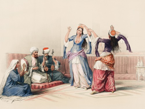 Dancing girls at Cairo