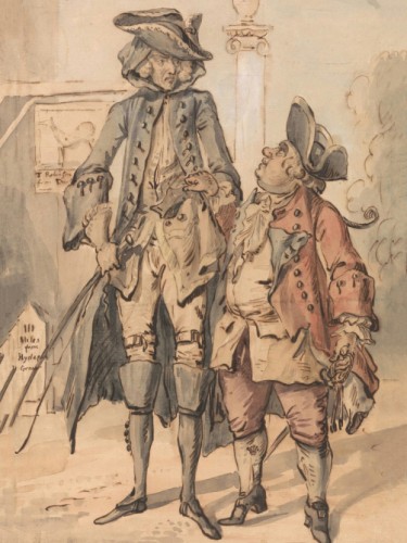 Caricature of George Bubb Dodington and Sir Robinson