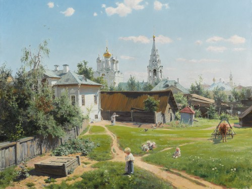 Репродукция картины Московский дворик