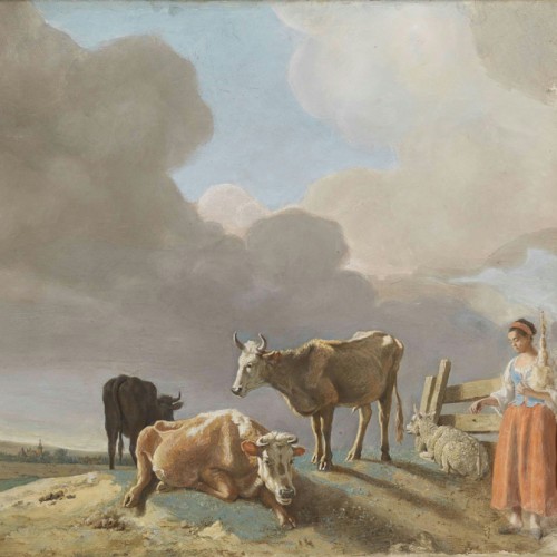 Landschap met koeien